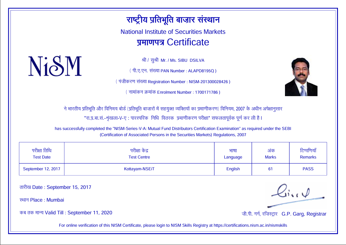 NISM Certificate 4